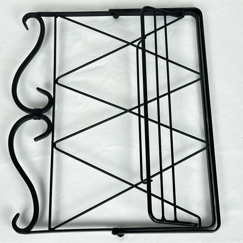 Metal scroll foldable cookbook holder book stand